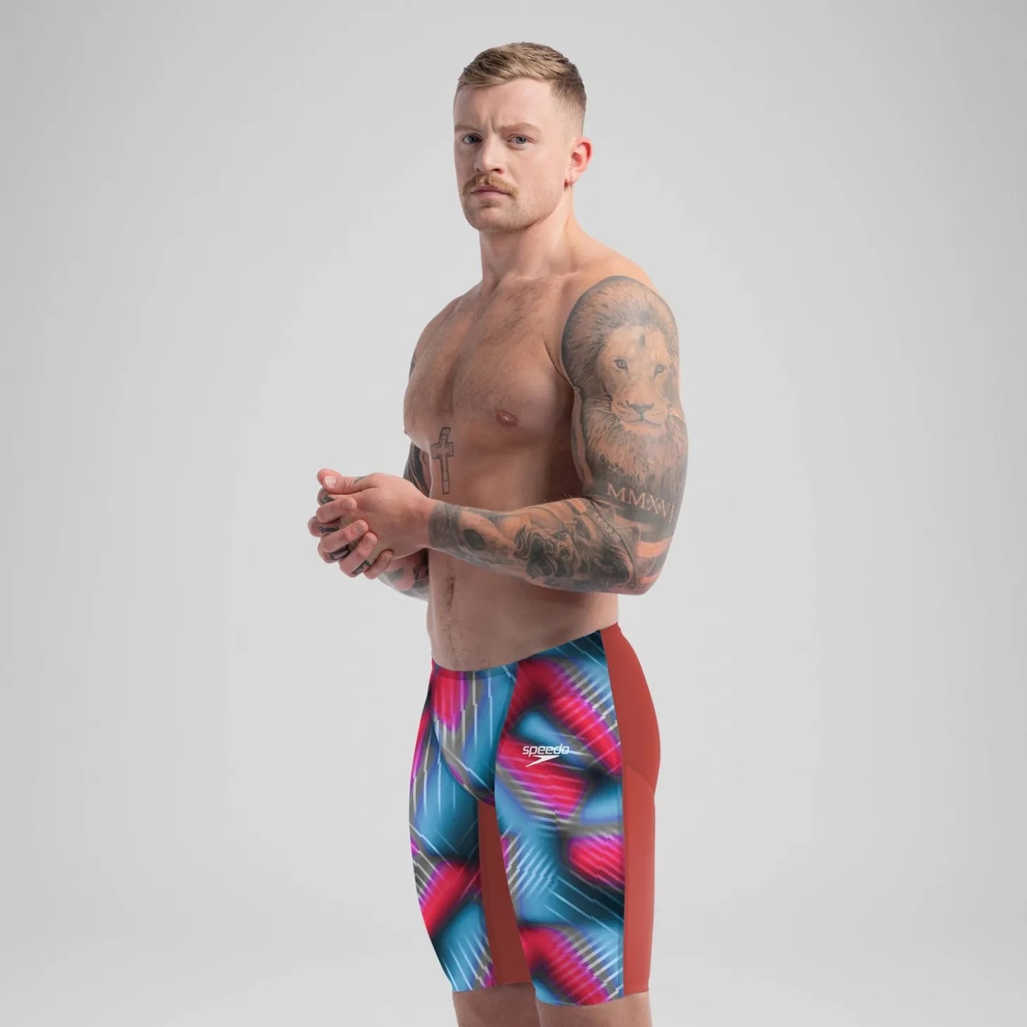 Men's Fastskin LZR Pure Valor 2.0 Jammer Red/Blue