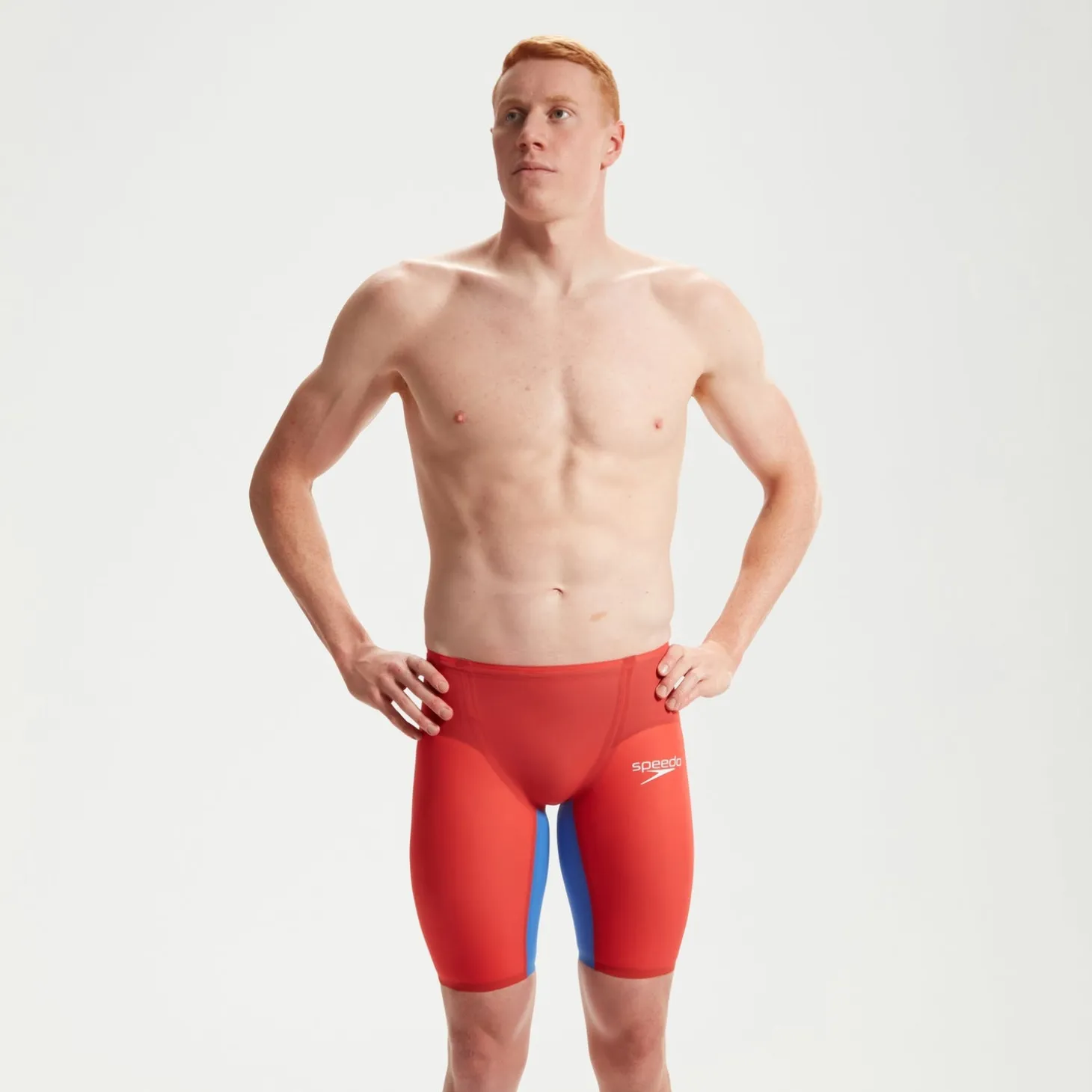 Men's Fastskin LZR Pure Valor 2.0 High Waisted Jammer Red/Blue