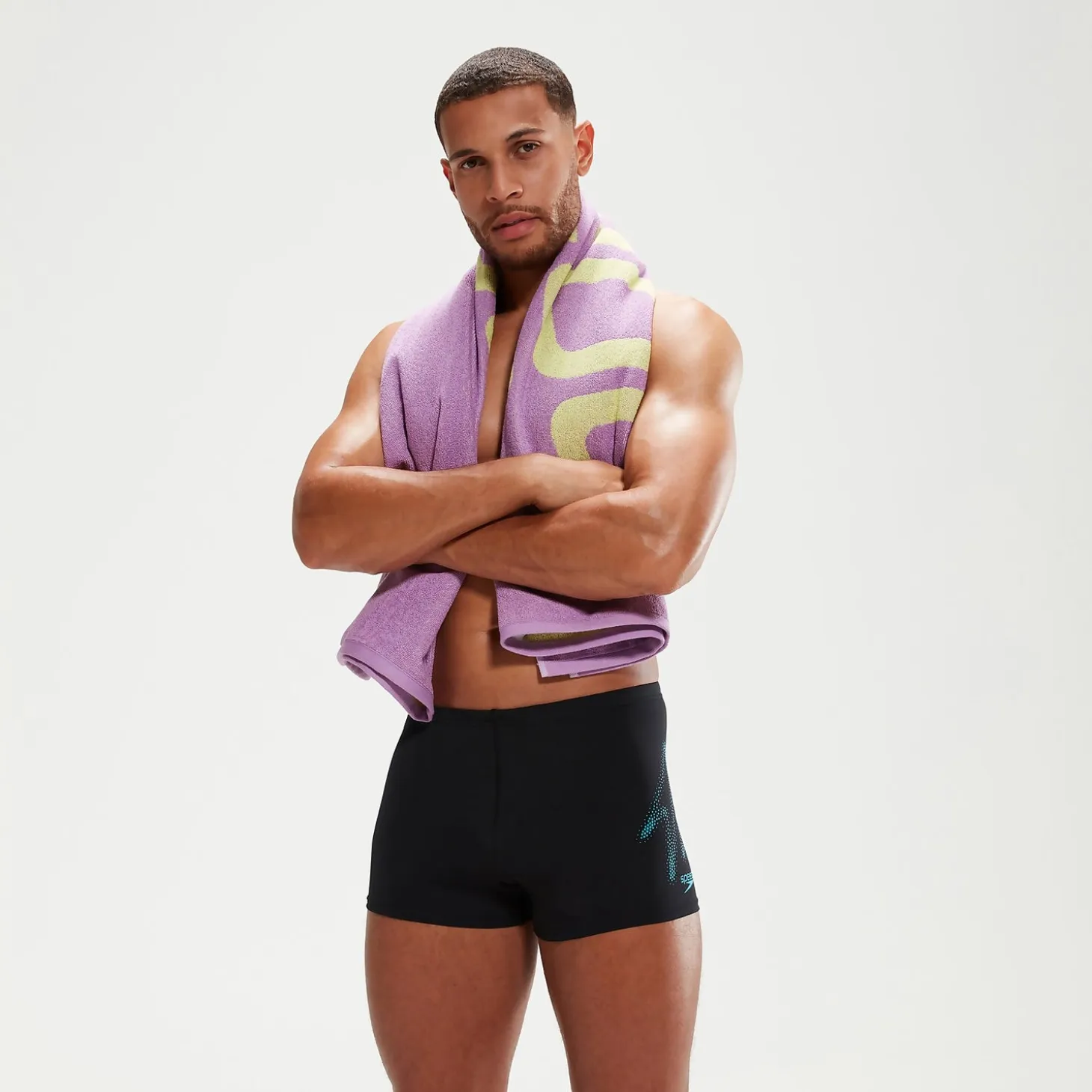 Men's Hyper Boom Placement Aquashorts Black/Bolt