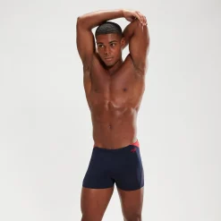 Men's Hyper Boom Splice Aquashorts Navy/Red