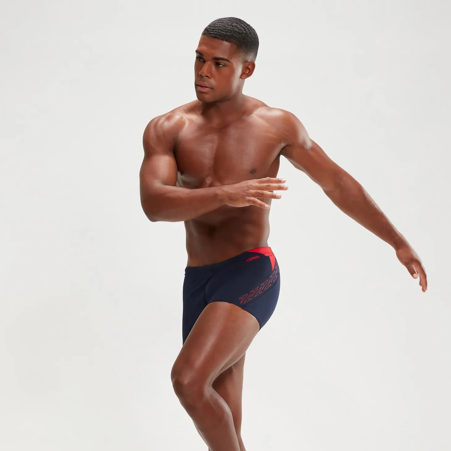 Men's Hyper Boom Splice Aquashorts Navy/Red