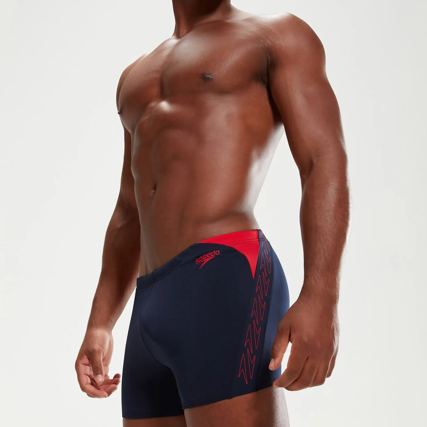 Men's Hyper Boom Splice Aquashorts Navy/Red