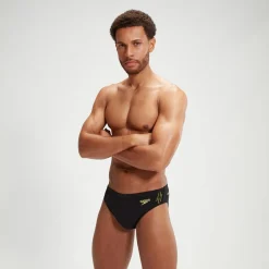 Men's Hyper Boom Splice Brief Black/Yellow