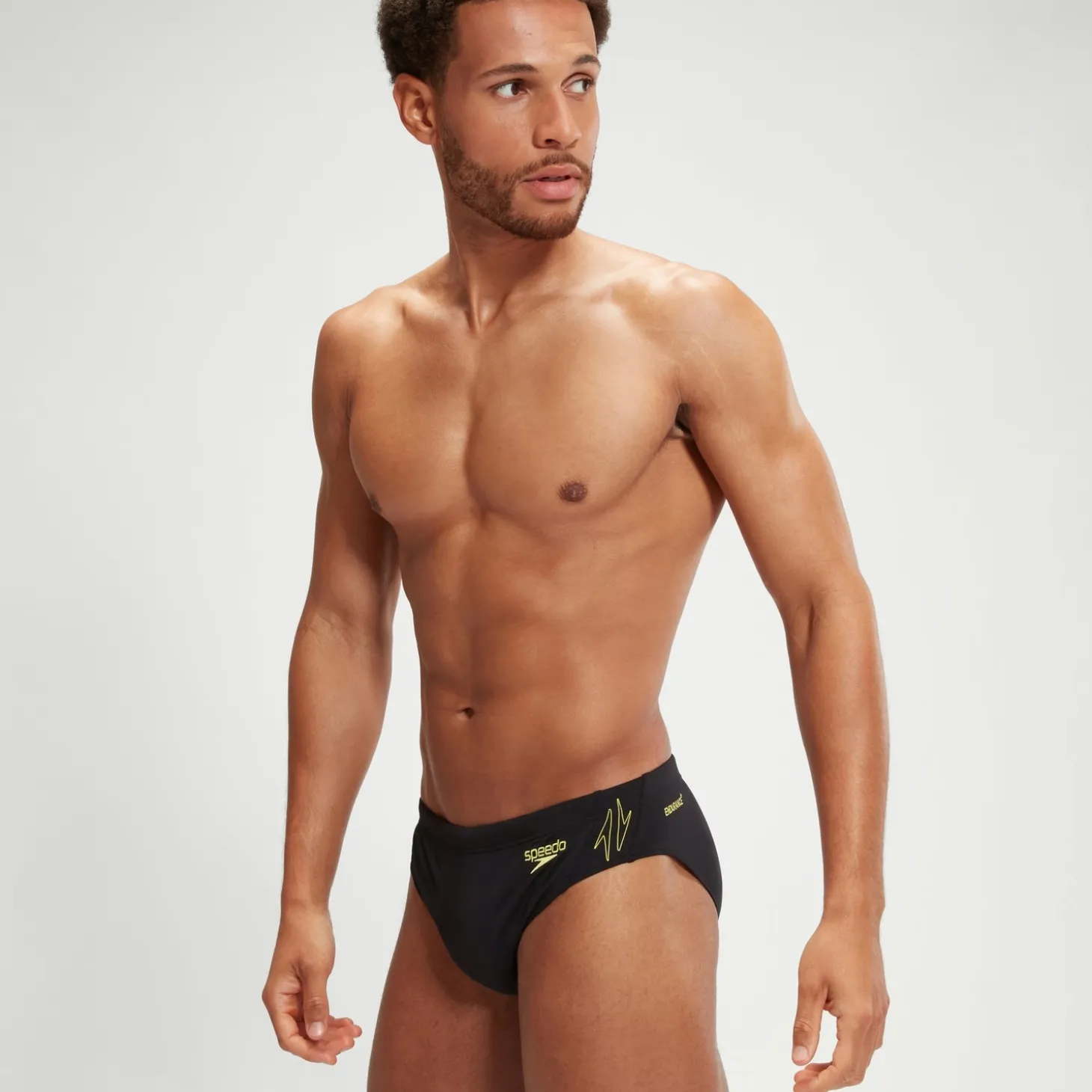 Men's Hyper Boom Splice Brief Black/Yellow