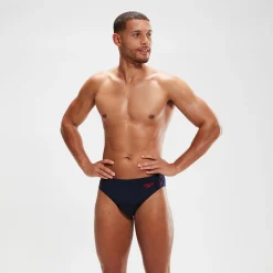 Men's Hyper Boom Splice Brief Navy/Red