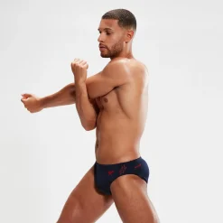Men's Hyper Boom Splice Brief Navy/Red