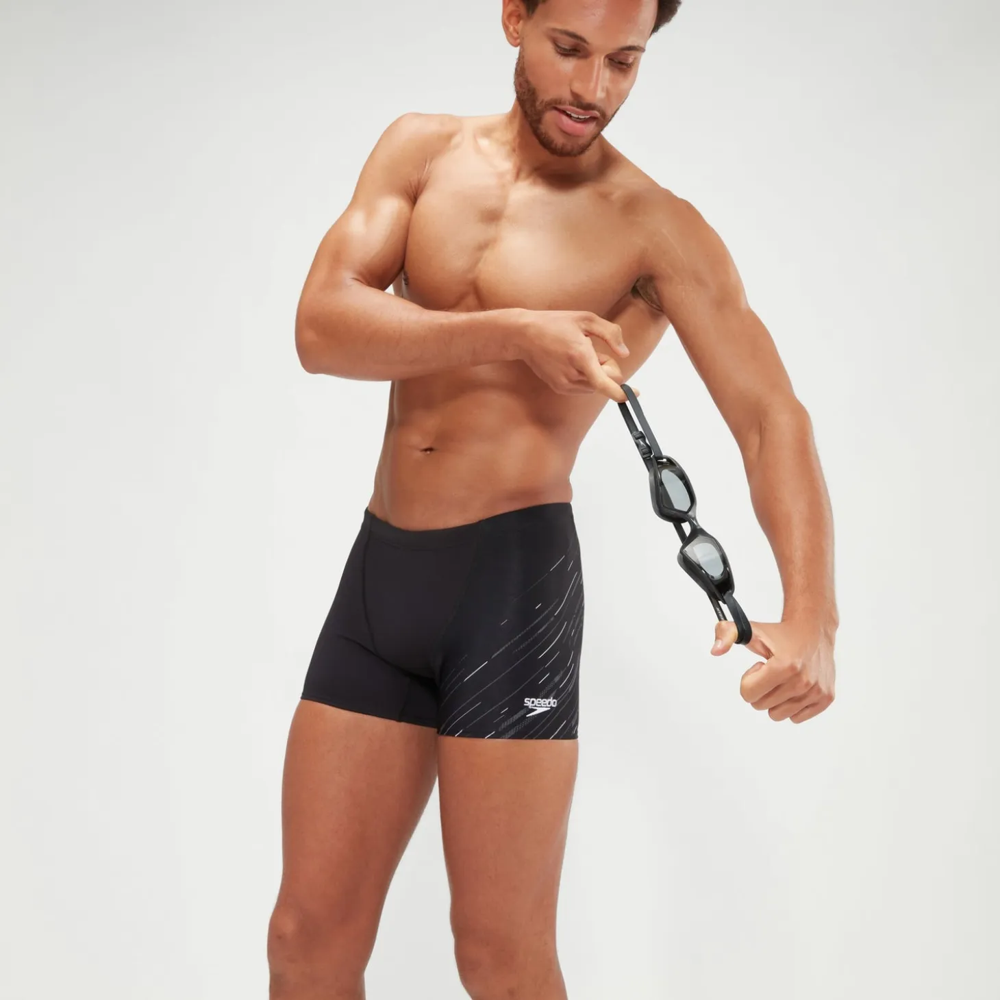 Men's Hyper Boom V-Cut Aquashort Black/Grey