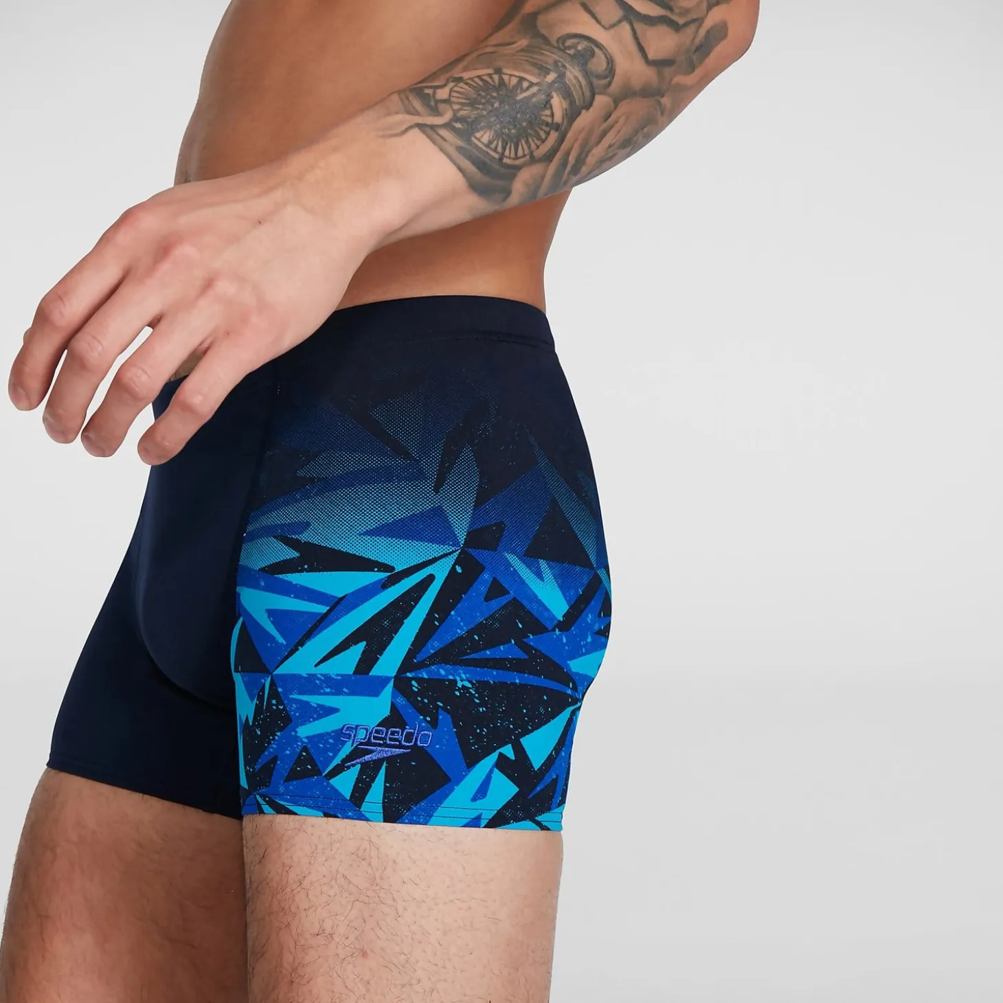 Men's Hyper Boom V-Cut Aquashort Black/Blue