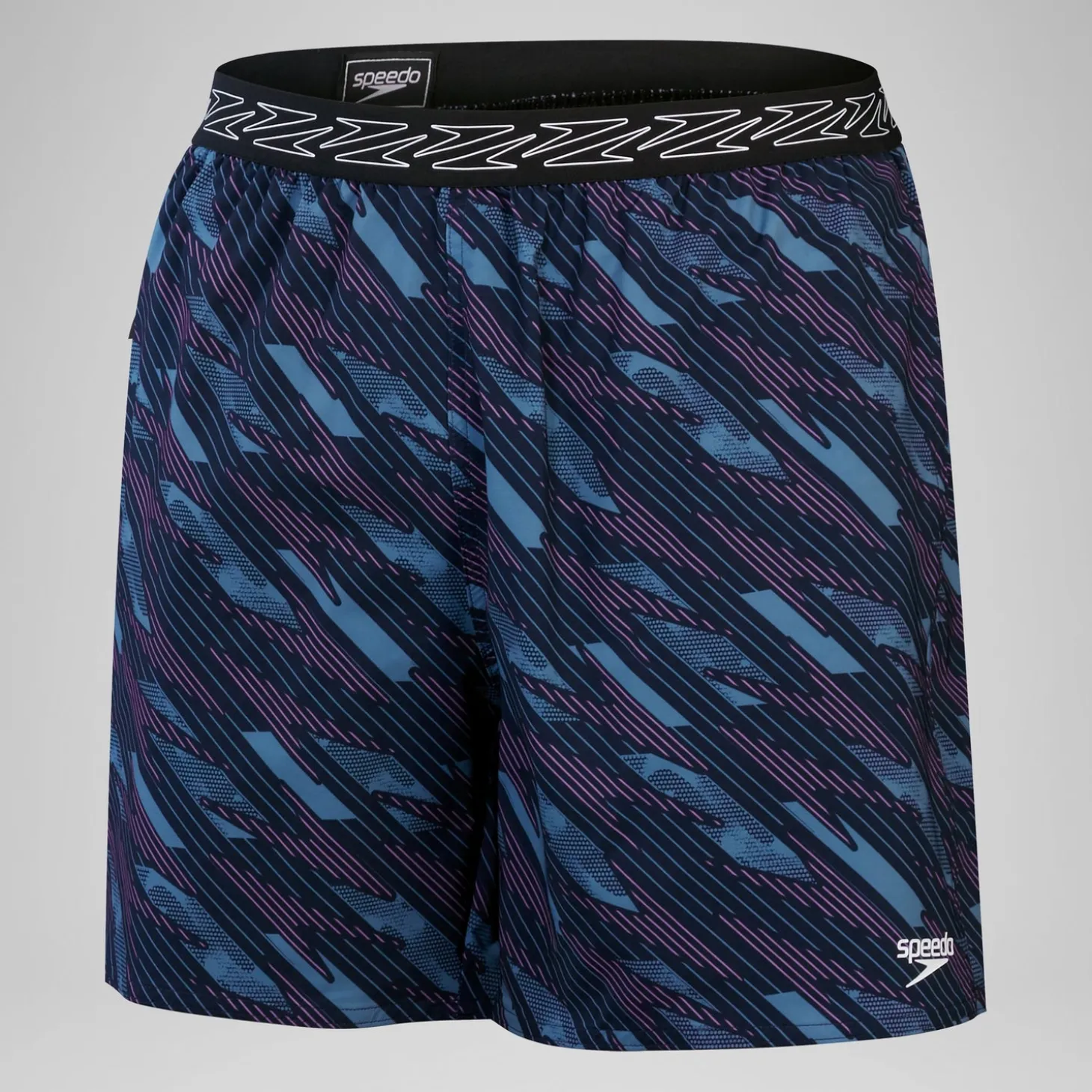 Men's HyperBoom Printed 16" Swim Shorts Black
