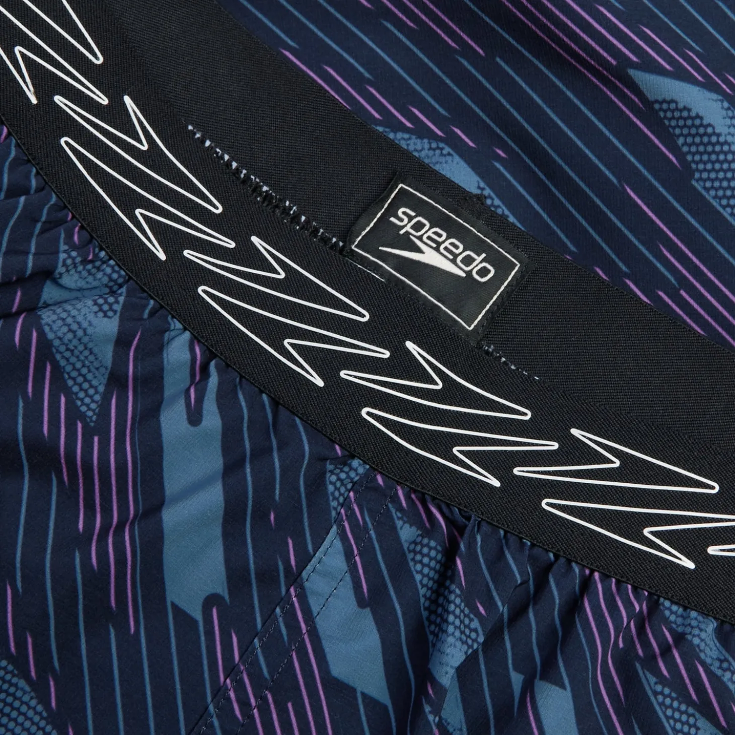 Men's HyperBoom Printed 16" Swim Shorts Black