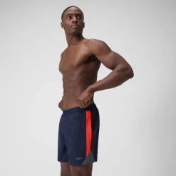 Men's HyperBoom Splice 16" Swim Shorts Navy/Red