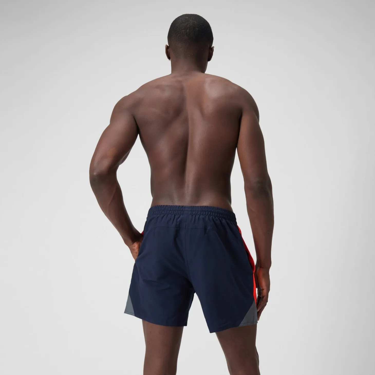 Men's HyperBoom Splice 16" Swim Shorts Navy/Red