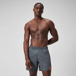 Men's HyperBoom Splice 16" Swim Shorts Grey/Red