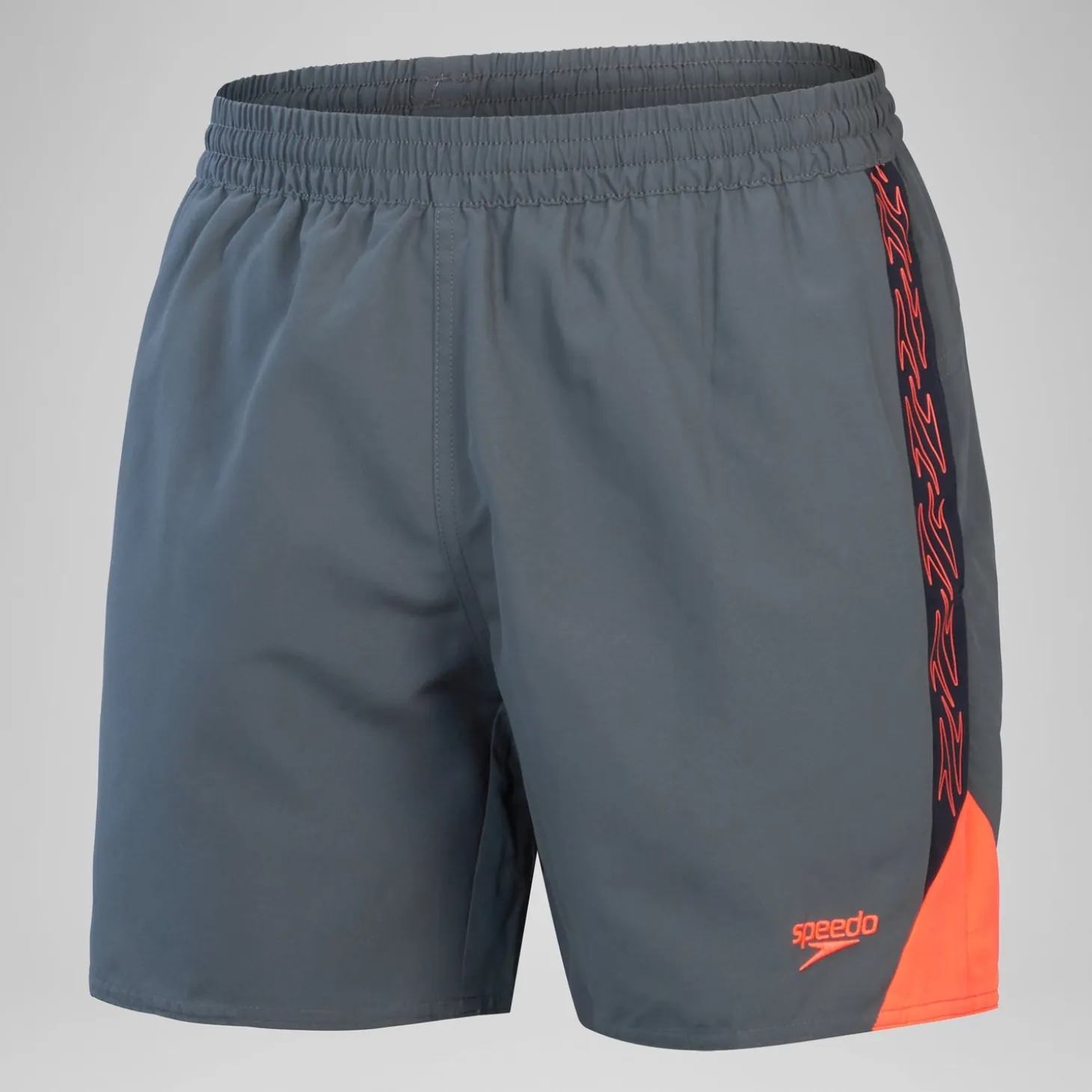 Men's HyperBoom Splice 16" Swim Shorts Grey/Red