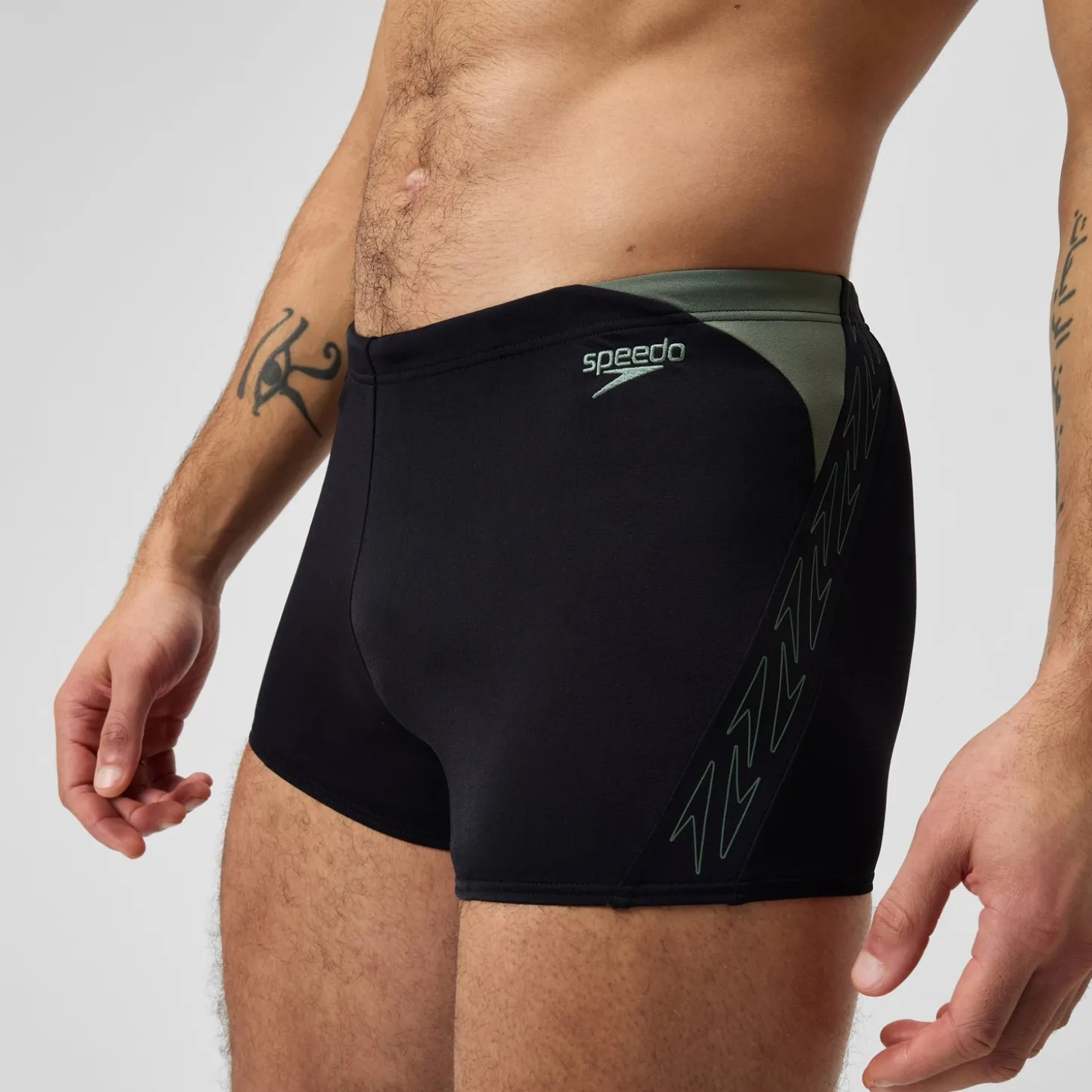 Men's Hyperboom Splice Aquashort Black/Green