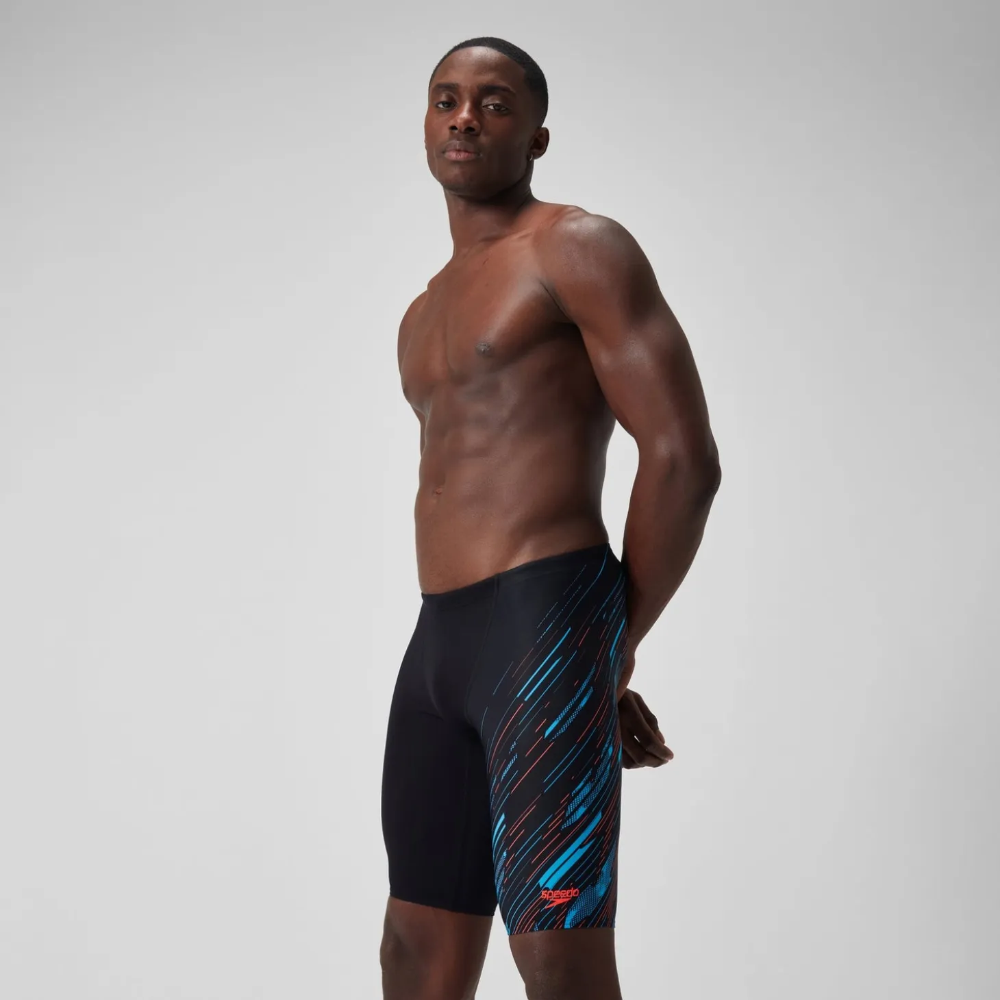 Men's HyperBoom V-Cut Jammer Black/Blue