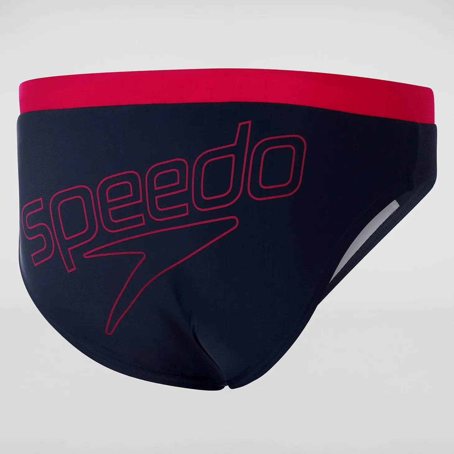 Men's Logo 7cm Brief Blue/Red