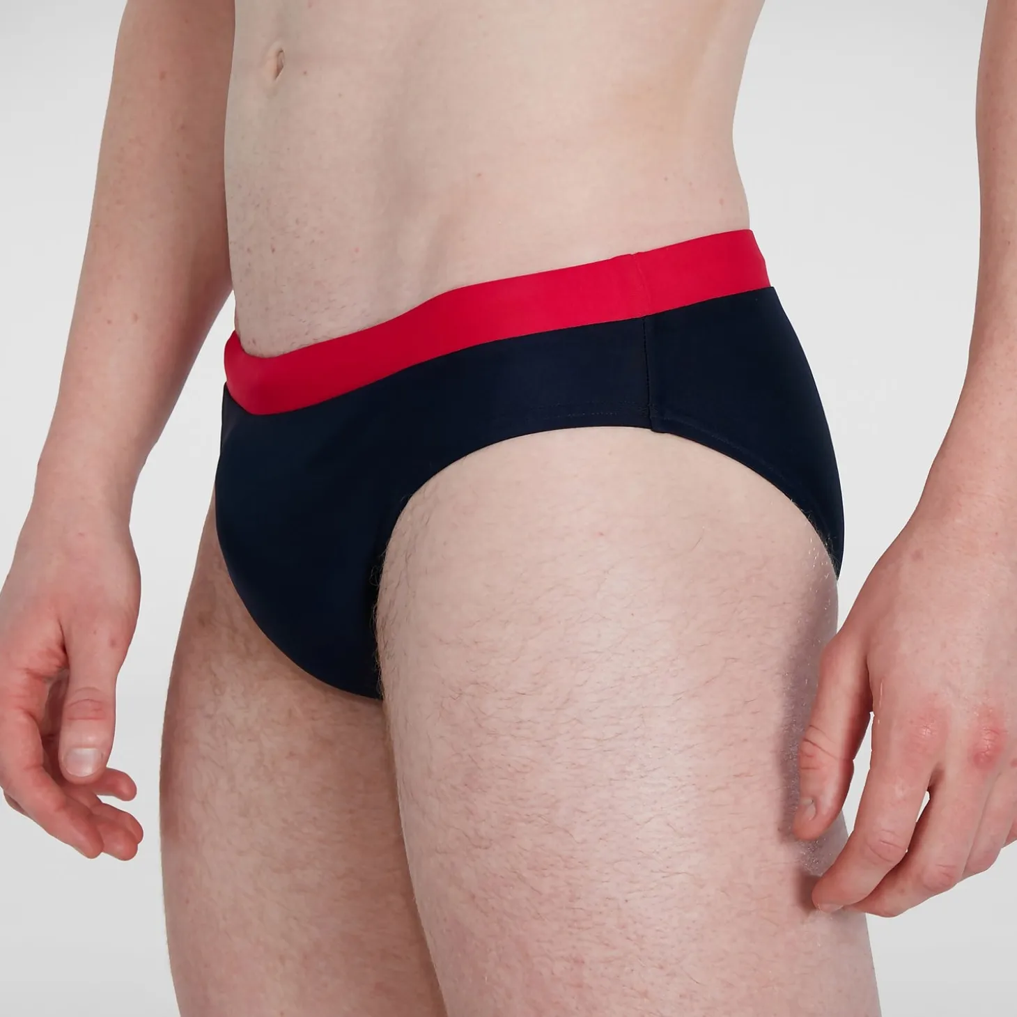 Men's Logo 7cm Brief Blue/Red