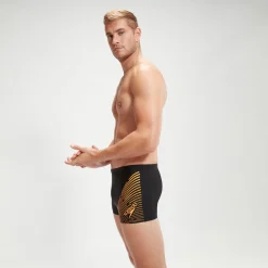 Men's Medley Logo Aquashort Black/Orange