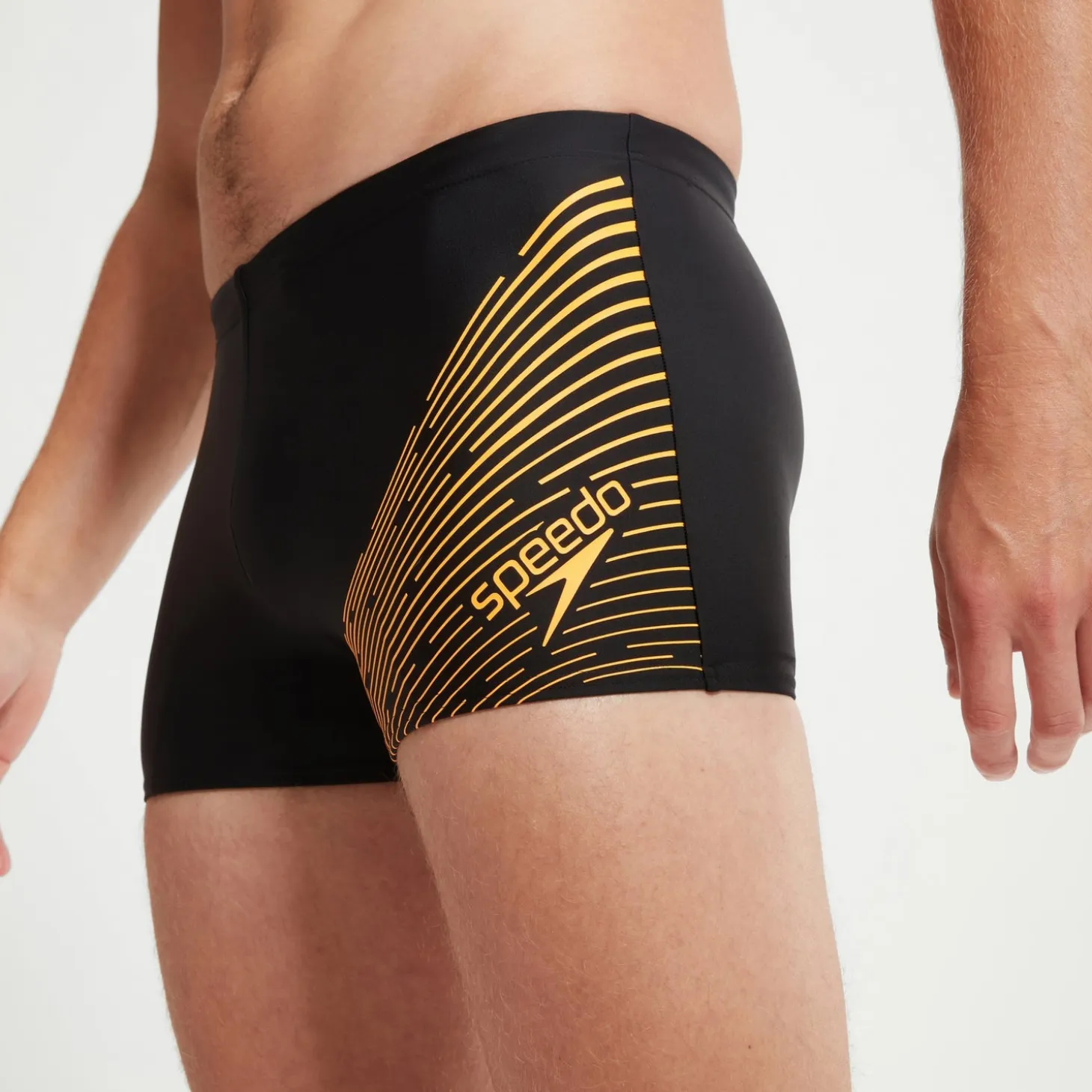 Men's Medley Logo Aquashort Black/Orange