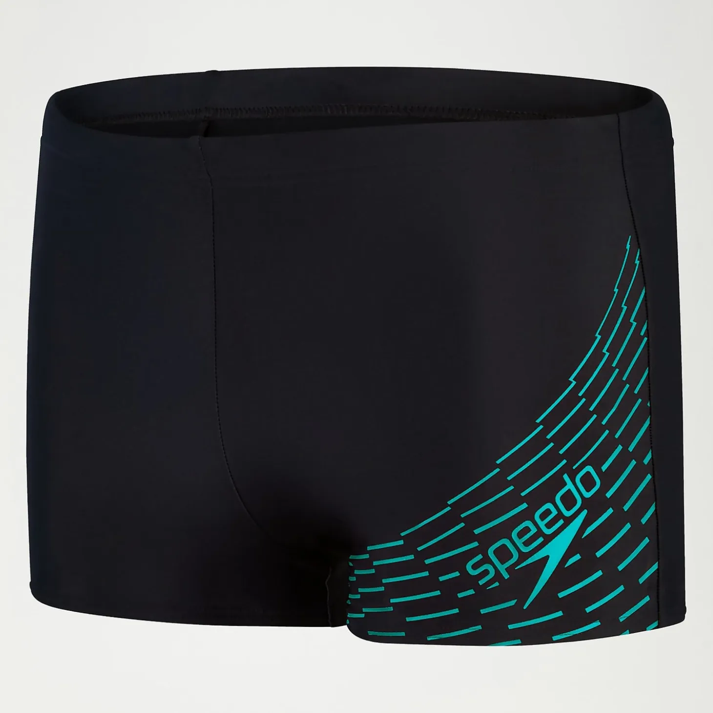 Men's Medley Logo Aquashorts Black/Aqua