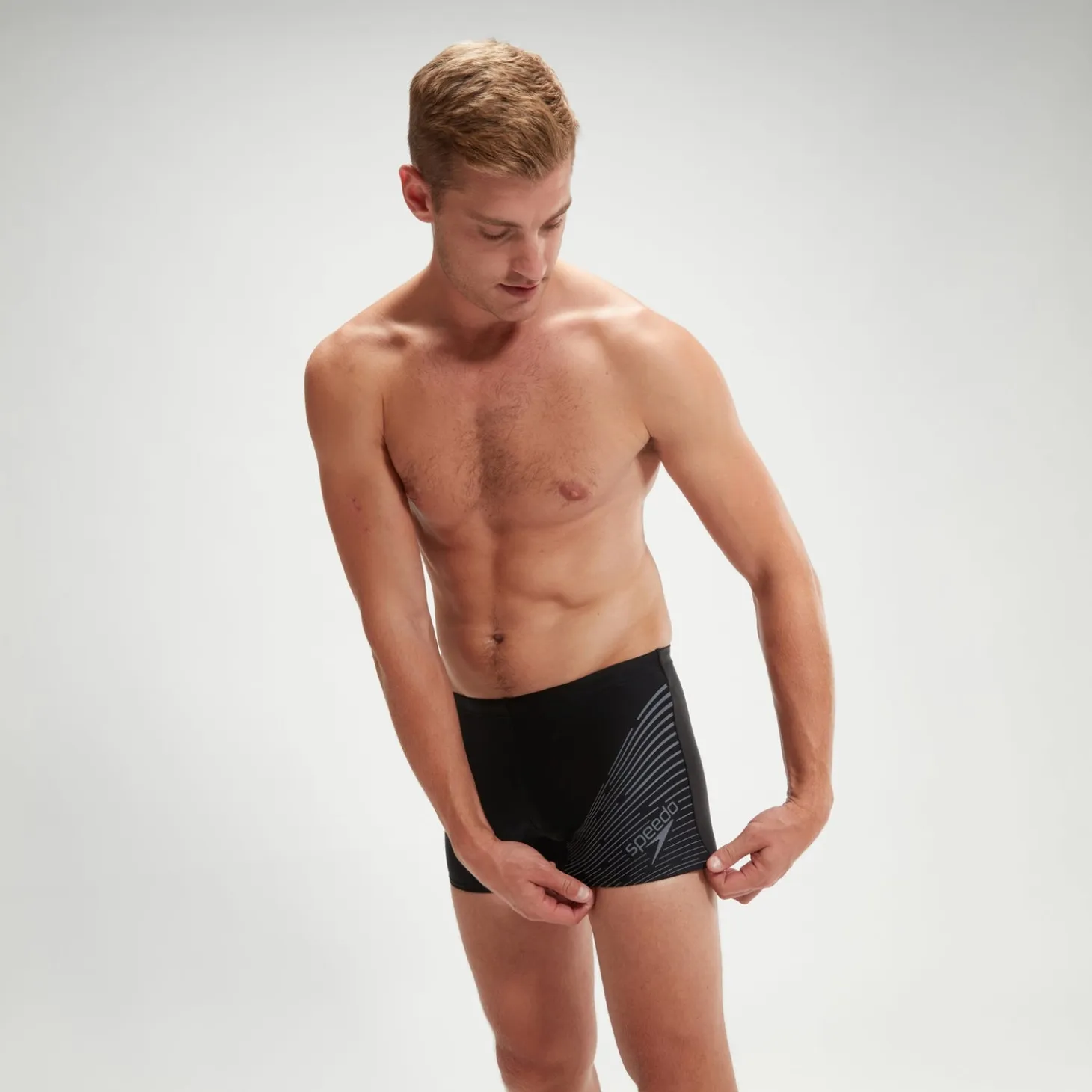 Men's Medley Logo Aquashort Black/Grey