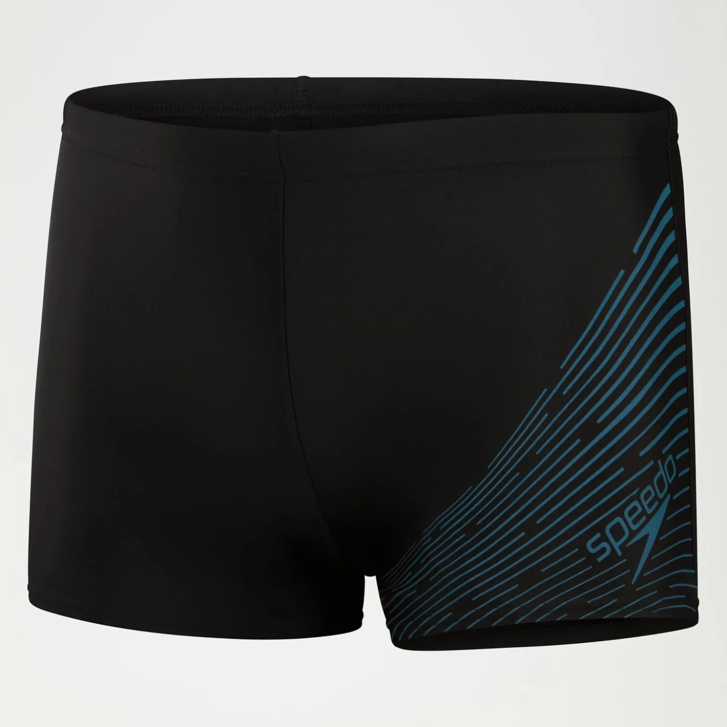 Men's Medley Logo Aquashort Black/Teal