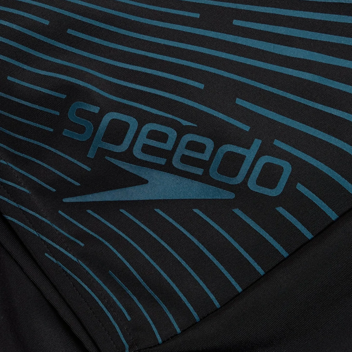 Men's Medley Logo Aquashort Black/Teal