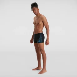 Men's Medley Logo Aquashort Black/Blue