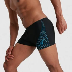 Men's Medley Logo Aquashort Black/Blue