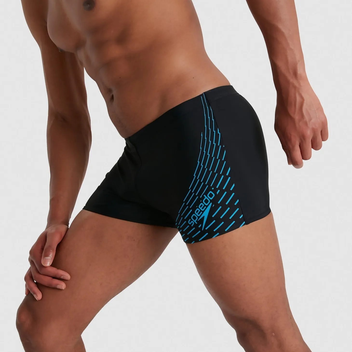 Men's Medley Logo Aquashort Black/Blue