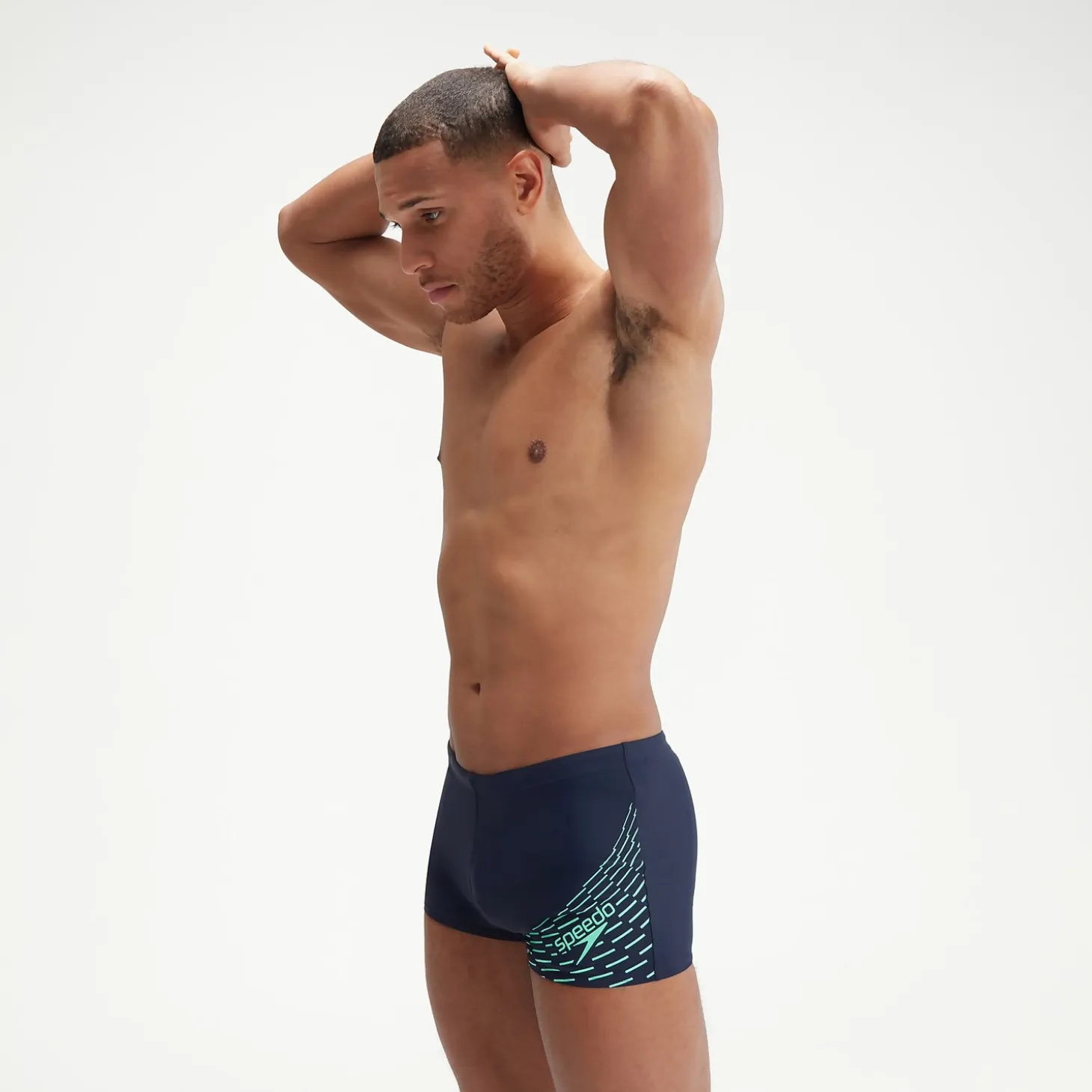 Men's Medley Logo Aquashorts Navy/Green