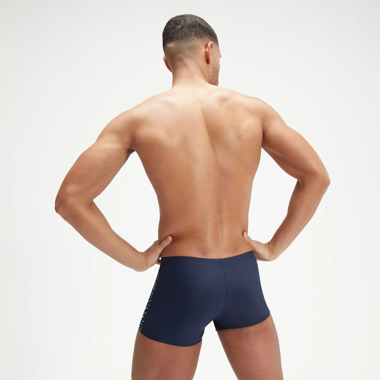 Men's Medley Logo Aquashorts Navy/Green