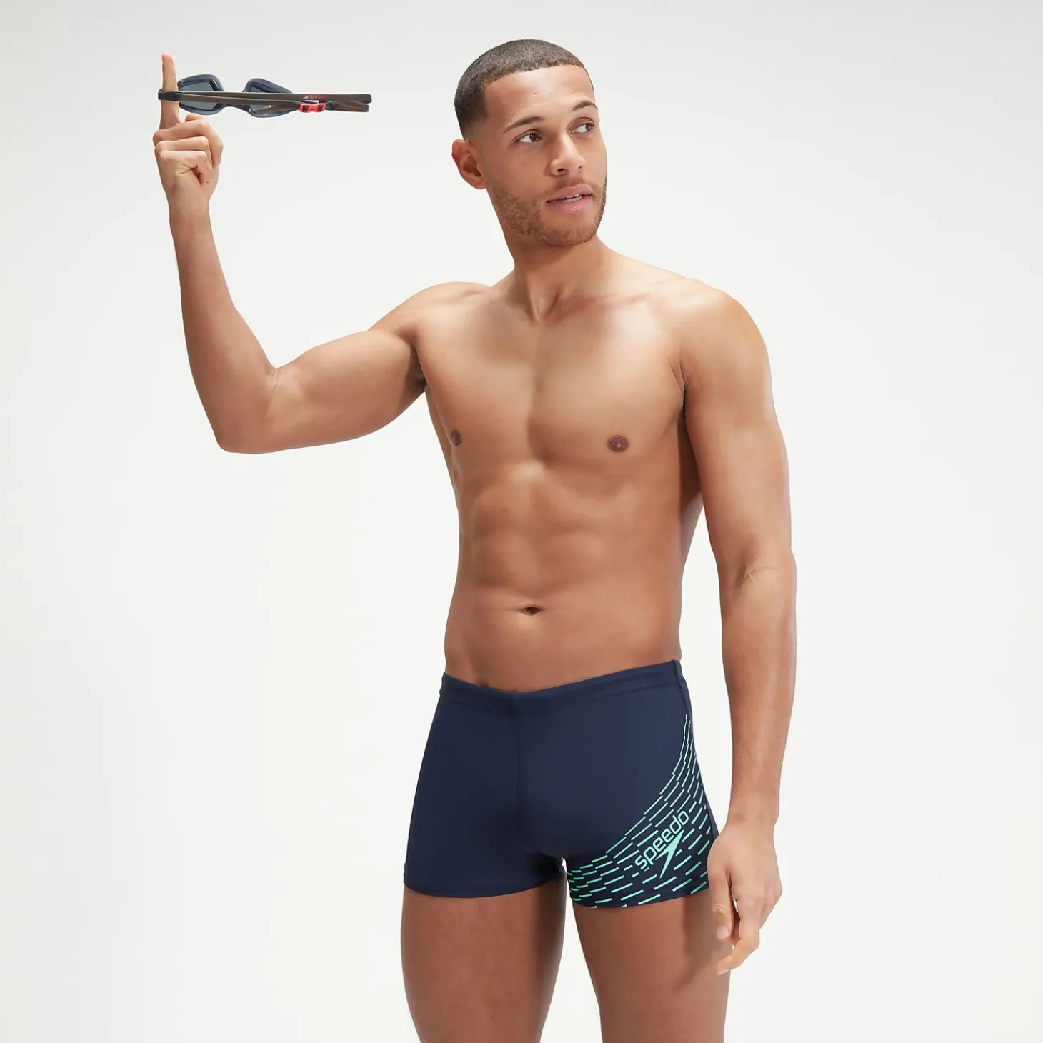 Men's Medley Logo Aquashorts Navy/Green