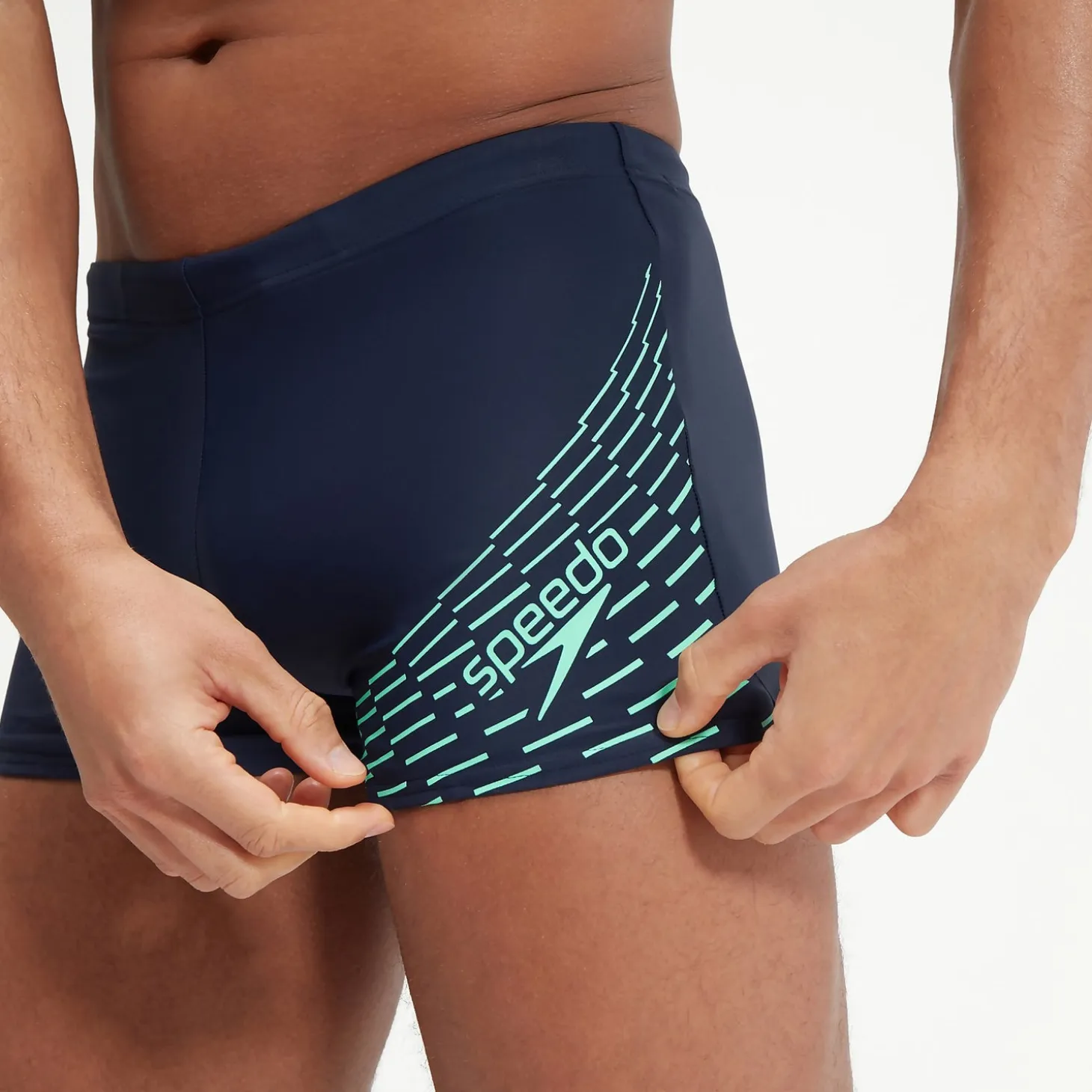 Men's Medley Logo Aquashorts Navy/Green