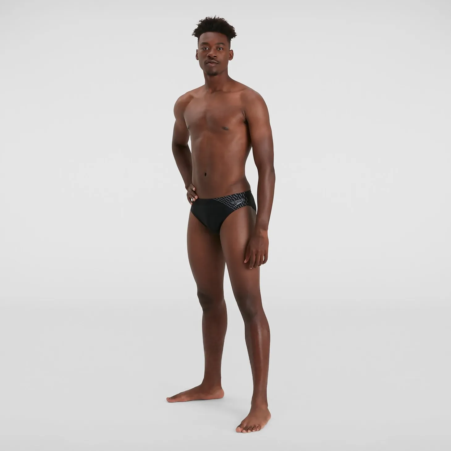 Men's Medley Logo 7cm Brief Black/Grey