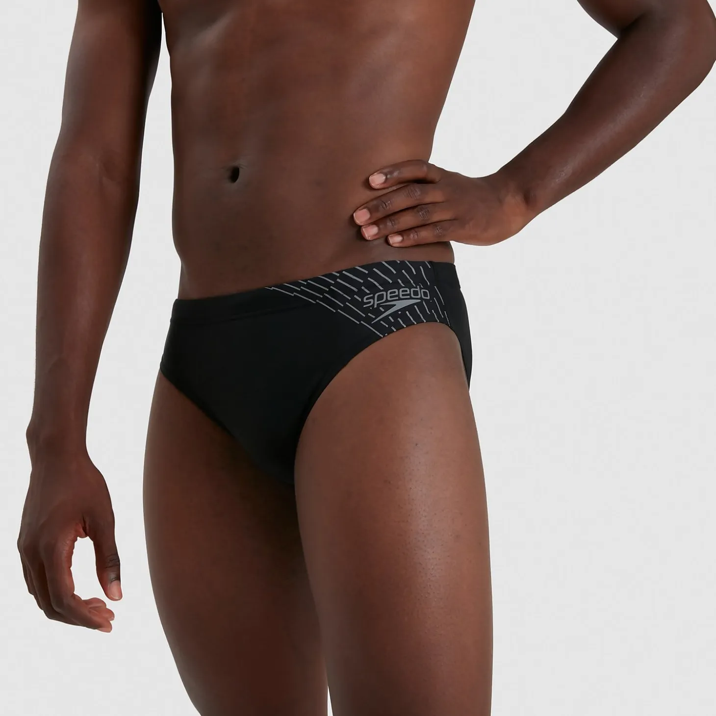 Men's Medley Logo 7cm Brief Black/Grey
