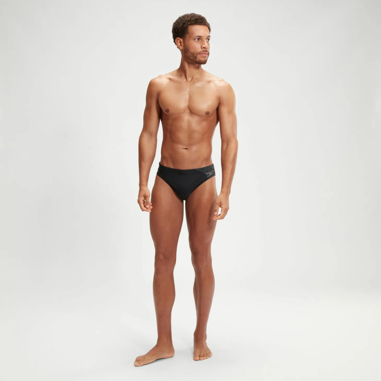Men's Medley Logo 7cm Brief Black/Grey