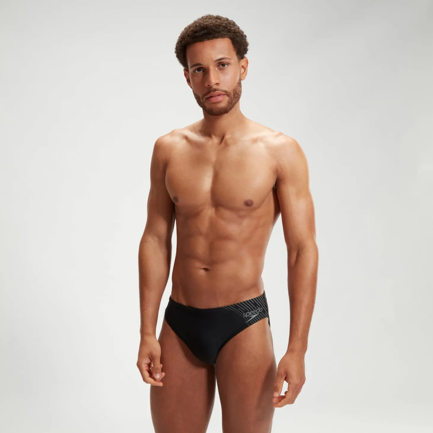 Men's Medley Logo 7cm Brief Black/Grey