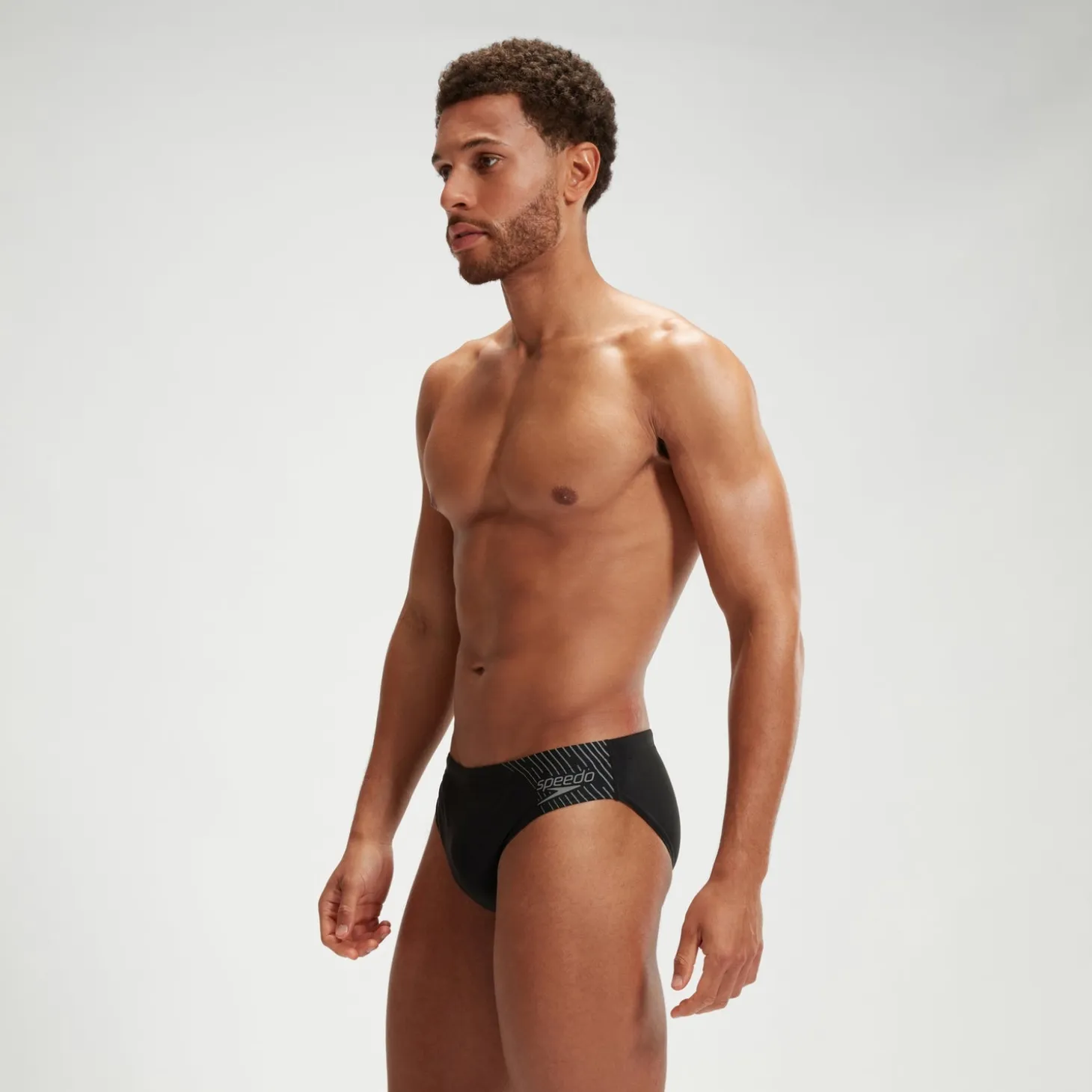 Men's Medley Logo 7cm Brief Black/Grey