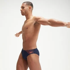 Men's Medley Logo 7cm Brief Navy/Orange