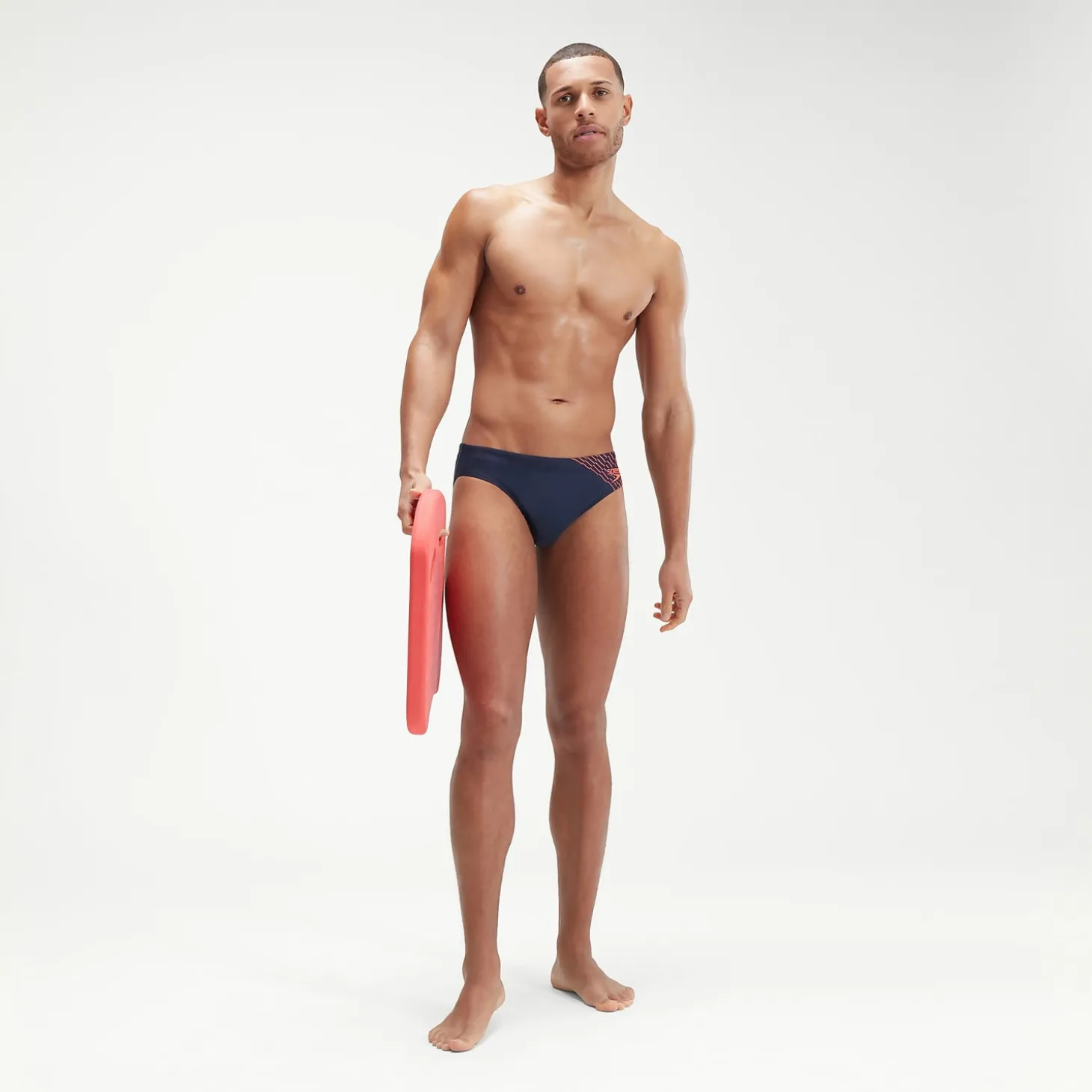 Men's Medley Logo 7cm Brief Navy/Orange