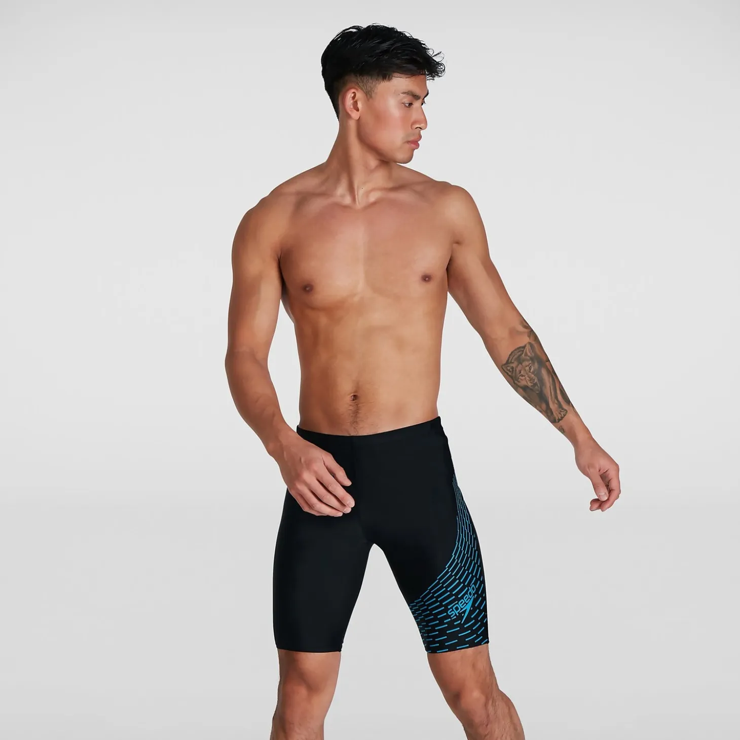 Men's Medley Logo Jammer Black/Blue