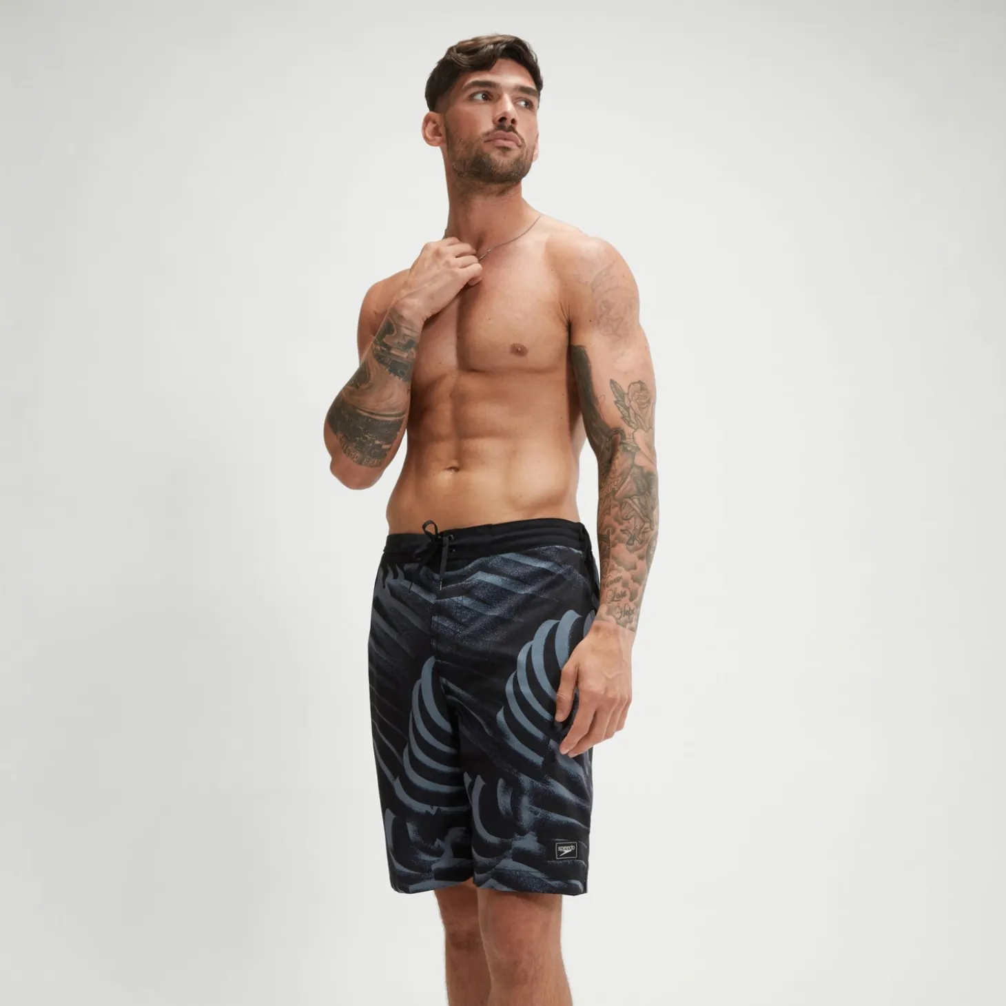 Men's Print Bondi Basin 20'' Swim Shorts Grey