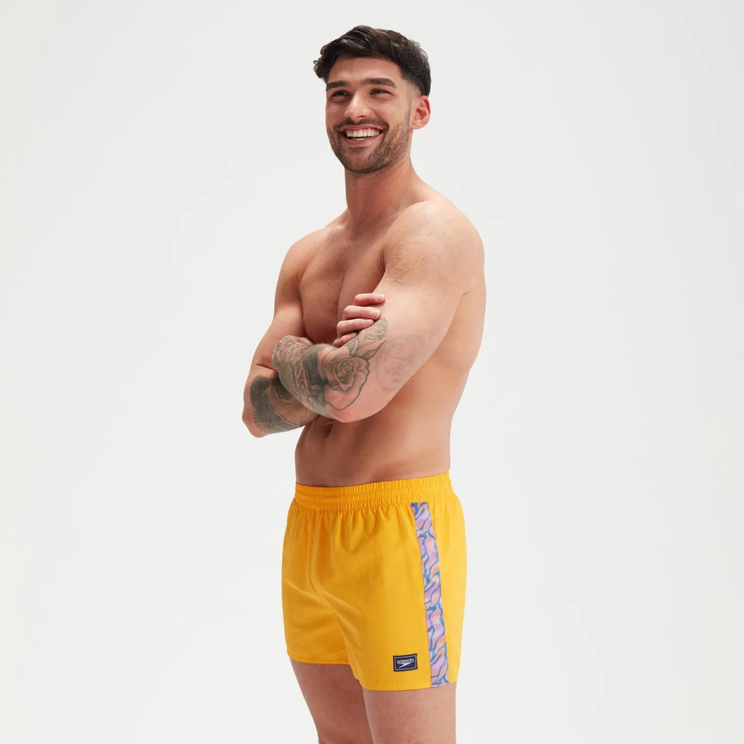 Men's Retro 13" Swim Shorts Yellow