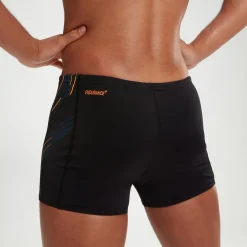 Men's Tech Panel Aquashort Black/Orange