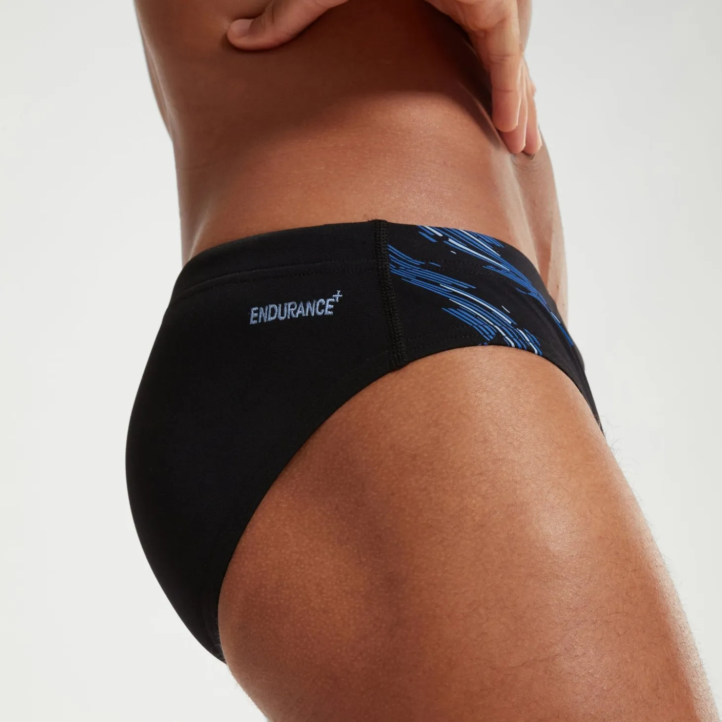 Men's Tech Panel Brief Black/Blue