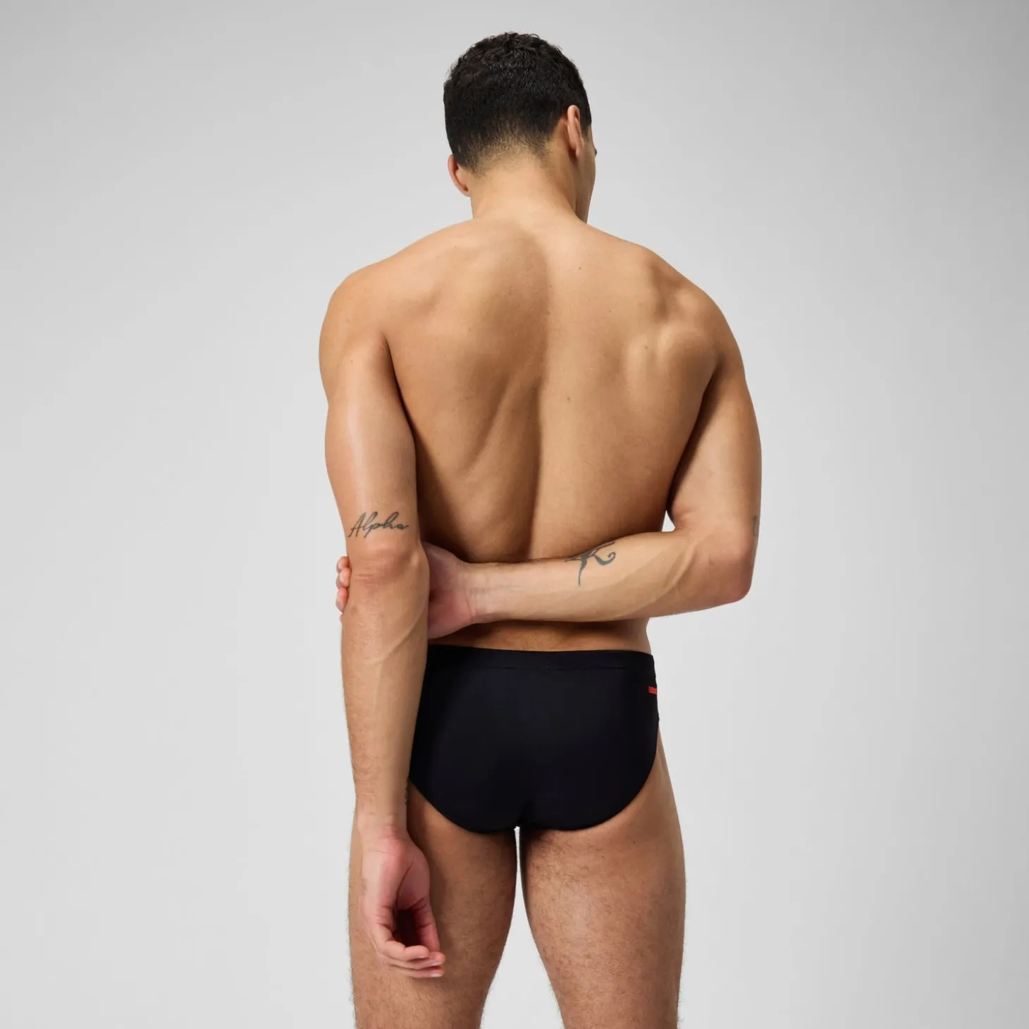Men's Tech Panel 7cm Brief Black/Red