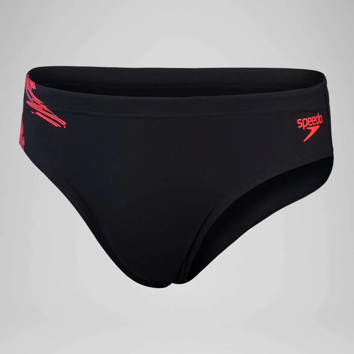 Men's Tech Panel 7cm Brief Black/Red