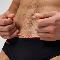 Men's Tech Panel 7cm Brief Black/Red